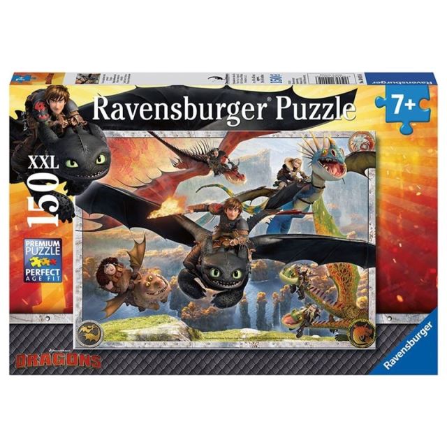 Ravensburger 10015 Puzzle Jak vycvičit Draka - dračí letka XXL 150d.