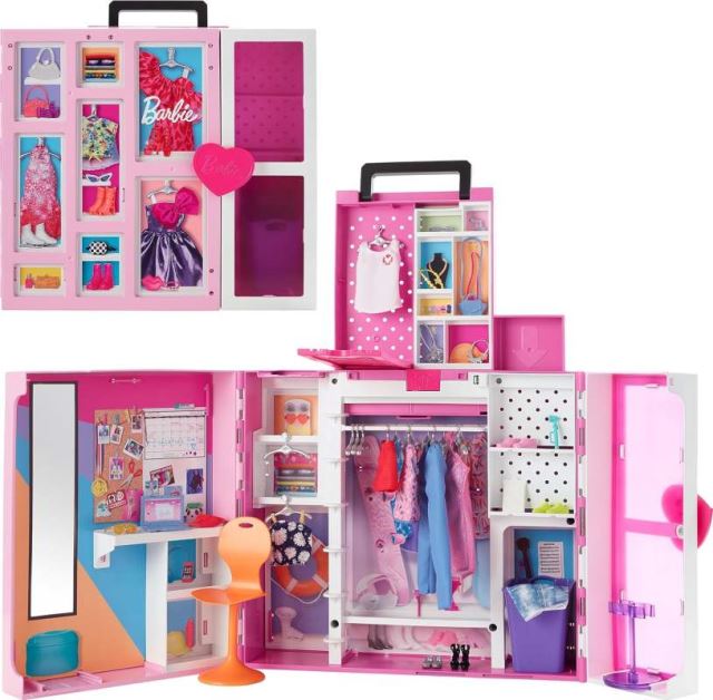 Mattel Barbie® Šatníková skriňa snov, HBV28