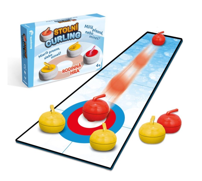 Stolní curling – společenská hra v krabici