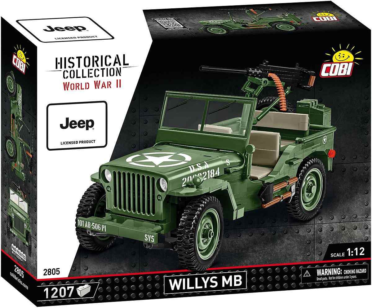 Cobi 2805 willys mb s dělem m2, 1:12