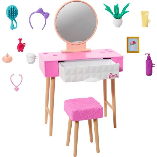 Mattel Barbie® Stylový nábytek Toaletní stolek, HJV35
