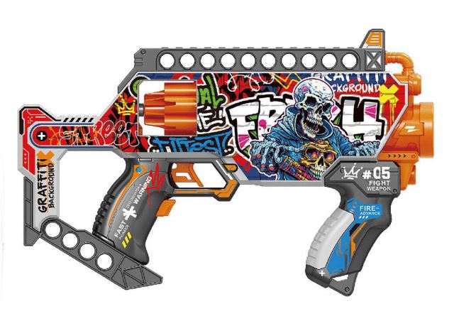 Samopal na penové náboje revolver 35 cm