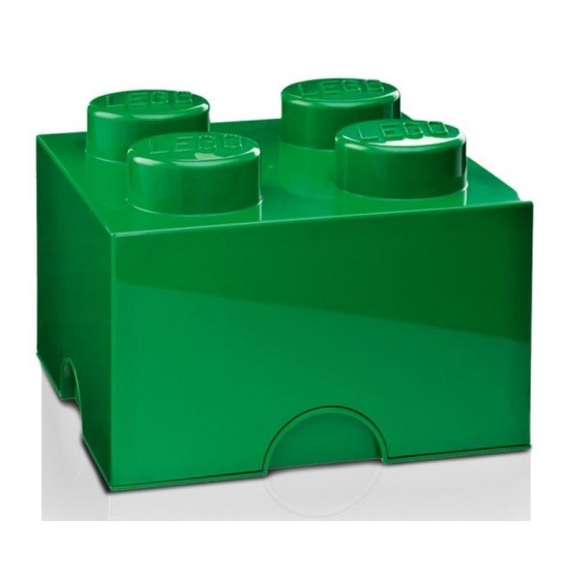 LEGO® Úložný box 250x252x181 tmavě zelený