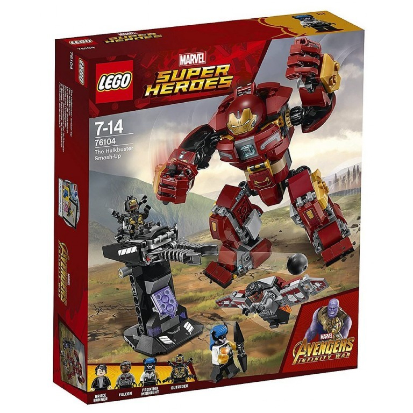 Lego® super heroes 76104 střetnutí s hulkbusterem