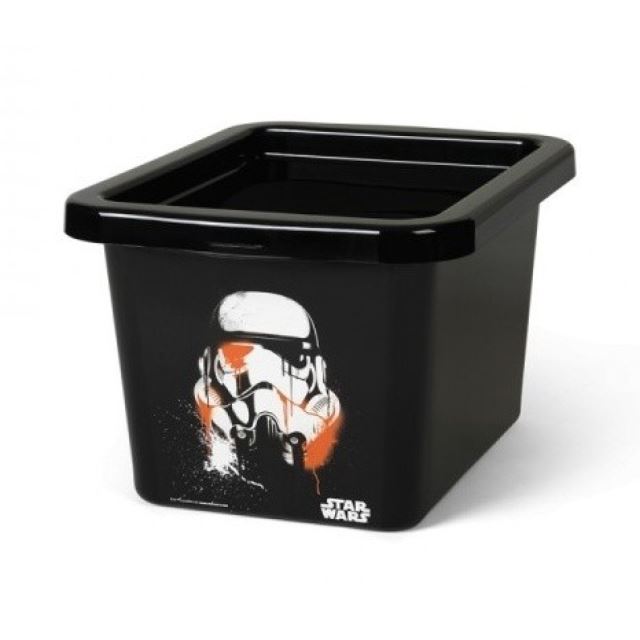 LEGO Star Wars Stormtrooper úložný box S, transparentní černá