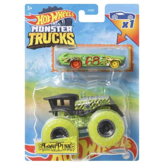 Hot Wheels® Monster Trucks s angličákom Loco Punk, Mattel HDC04