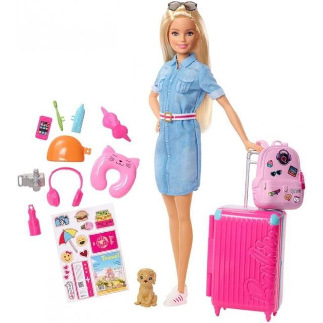 Barbie Cestovatelka s pejskem, Mattel FWV25