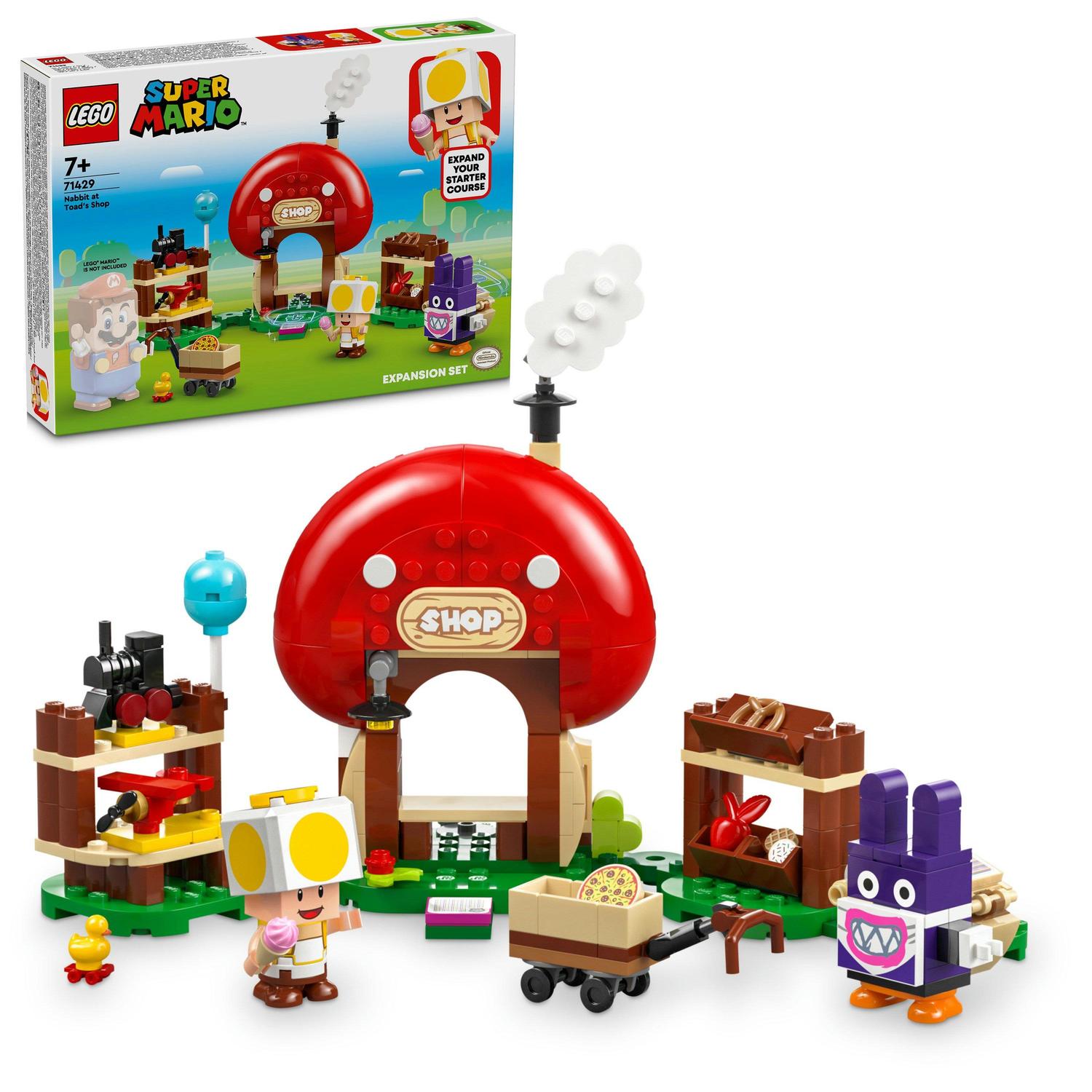 Lego® super mario™ 71429 nabbit v toadově obchůdku – rozšiřující set