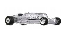 Mattel HW Prémiová auta velikáni JAY LENO TANK CAR, HCJ85