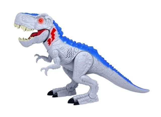 Mighty Megasaur T-Rex chodiaci s efektmi 55 cm zšedý