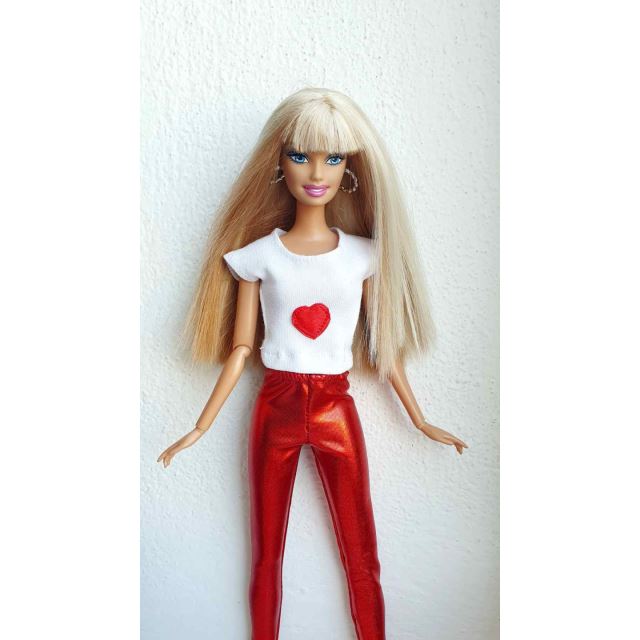 LOVEDOLLS Bílé tričko se srdíčkem