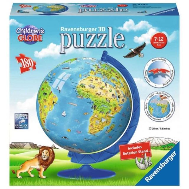 Ravensburger 12338 Puzzleball Dětský Globus (anglický) 180 dílků