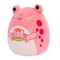 SQUISHMALLOWS Ružová žaba s leknom - Lonina (1)