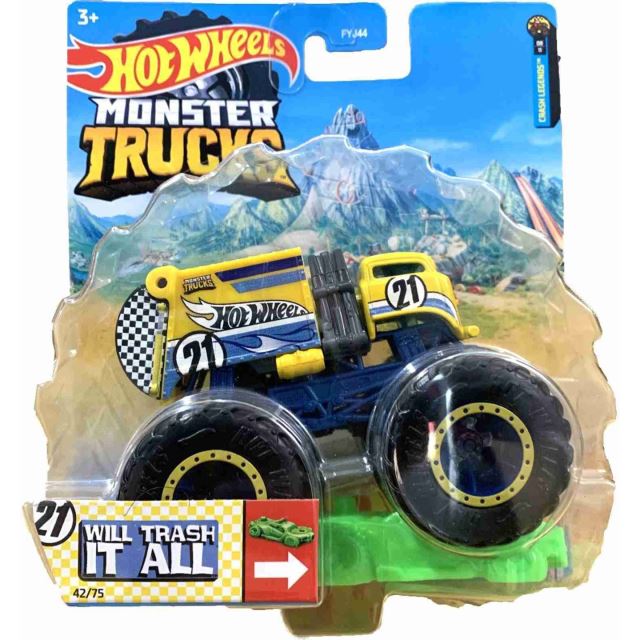 Hot Wheels® Monster Trucks Kaskadérské kousky Will Trash It All, Mattel HHG67