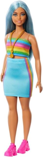 Barbie® Modelka 218 Sukne a top s dúhou, Mattel HRH16