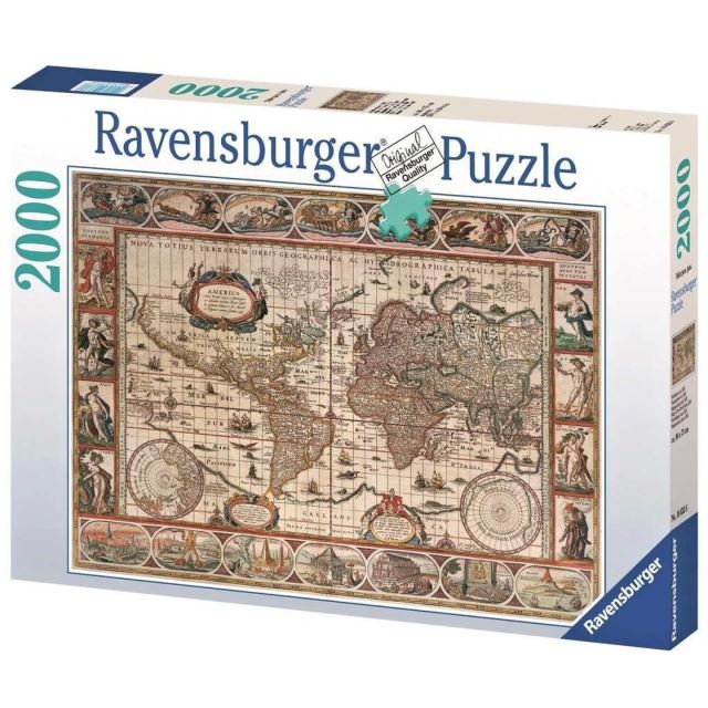 Ravensburger 16633 Puzzle Historická mapa světa 2000 dílků