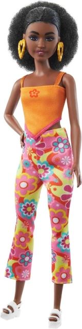 Barbie modelka 198 kvetinové retro, Mattel HPF74