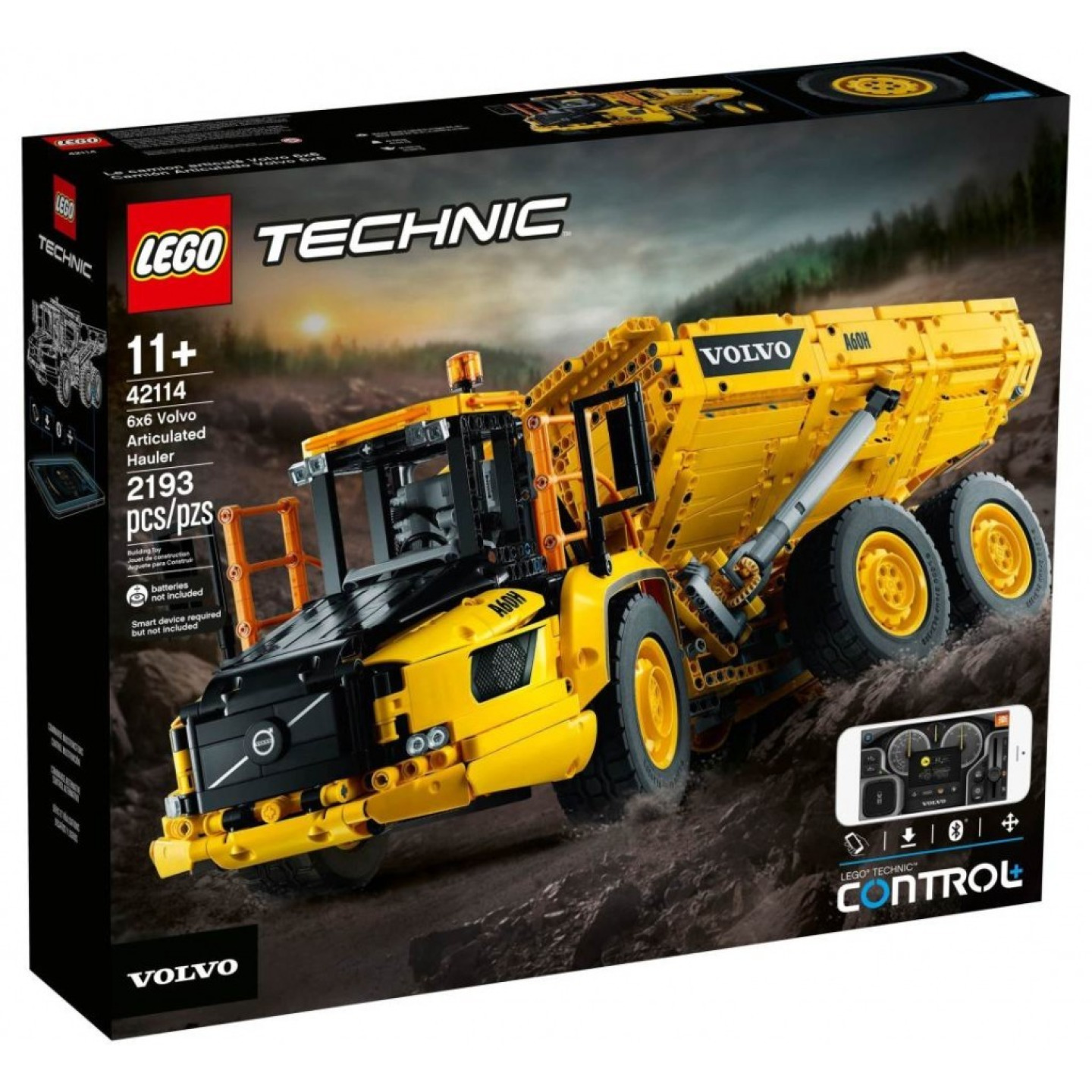 Lego® technic 42114 kloubový dampr volvo 6x6