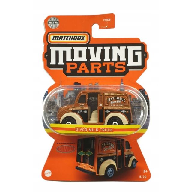 Matchbox Moving Parts Divco Milk Truck, Mattel GWB48
