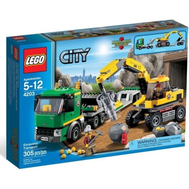 LEGO CITY 4203 Přeprava rypadla