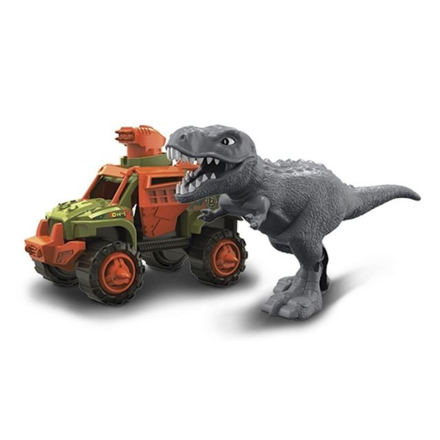 NIKKO Truck a dinosaurus T-Rex šedý