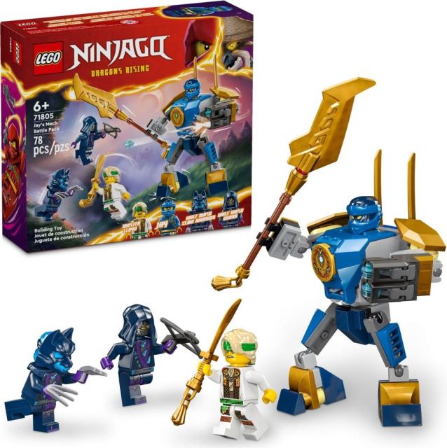 LEGO® NINJAGO® 71805 Bojový balíček Jayovho robota