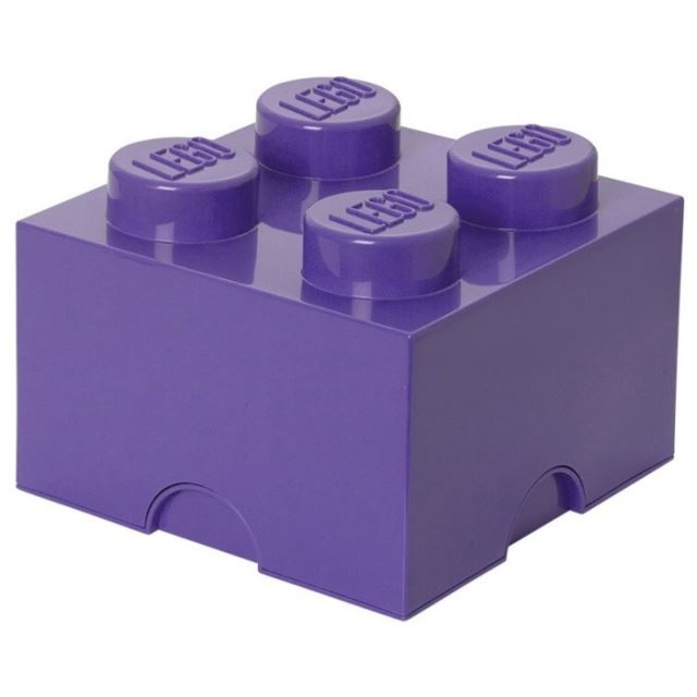 LEGO Úložný box 250x252x181 fialový
