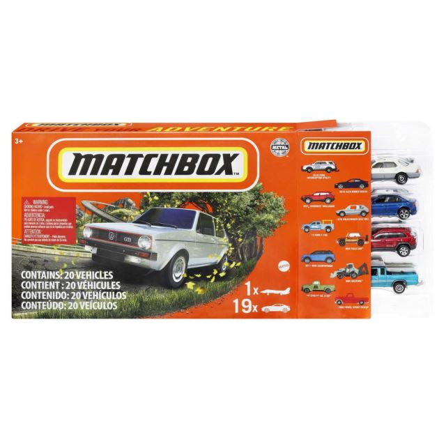 Matchbox Sada 20 autíčok, Mattel FGM48