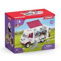 Schleich 42439 Mobilný veterinár s hannoverským žriebäťom