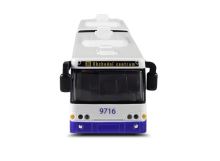 Autobus kĺbový, ktorý hlási zastávky česky modrý 36 cm (3)