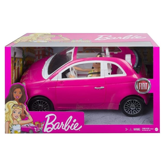 Mattel Barbie Blondýnka s Fiatem 500