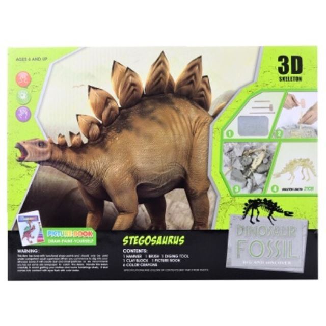 Tesání Stegosaurus + omalovánky