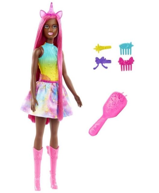 Mattel HRR01 Barbie® Rozprávková bábika s dlhými vlasmi - víla jednorožec