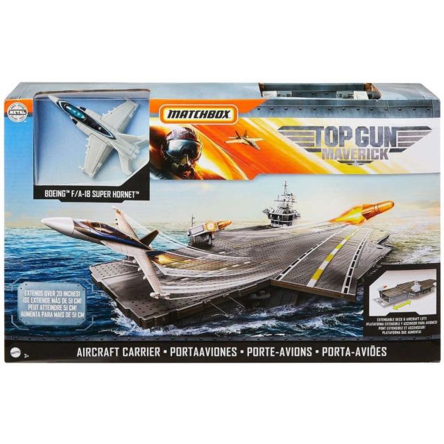 Matchbox® TOP GUN Letadlová loď, Mattel GNN28