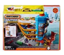 Mattel Matchbox® Action Drivers Transportné centrum s taxíkom, loďou a helikoptérou, HXL47 (1)