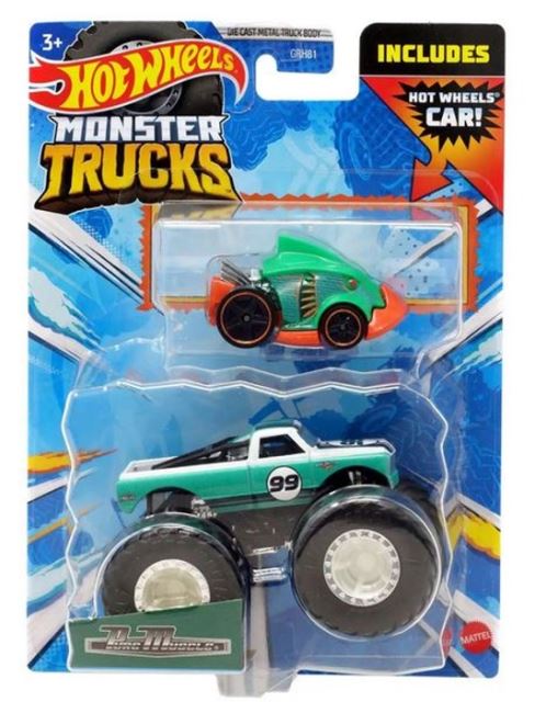 Hot Wheels® Monster Trucks s angličákem PURE MUSCLE, Mattel HKM14