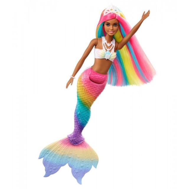 Mattel Barbie Duhová mořská panna mulatka, Mattel GTF90