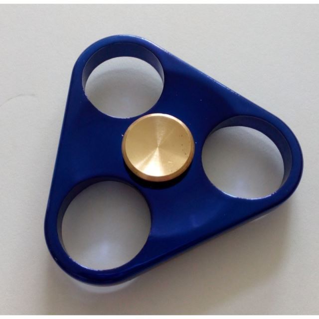 Fidget Spinner kov, Triangl modrý