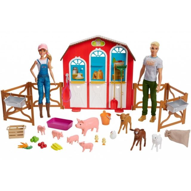 Barbie farmářka Barbie, farmář Ken a jejich farma, Mattel GFF51