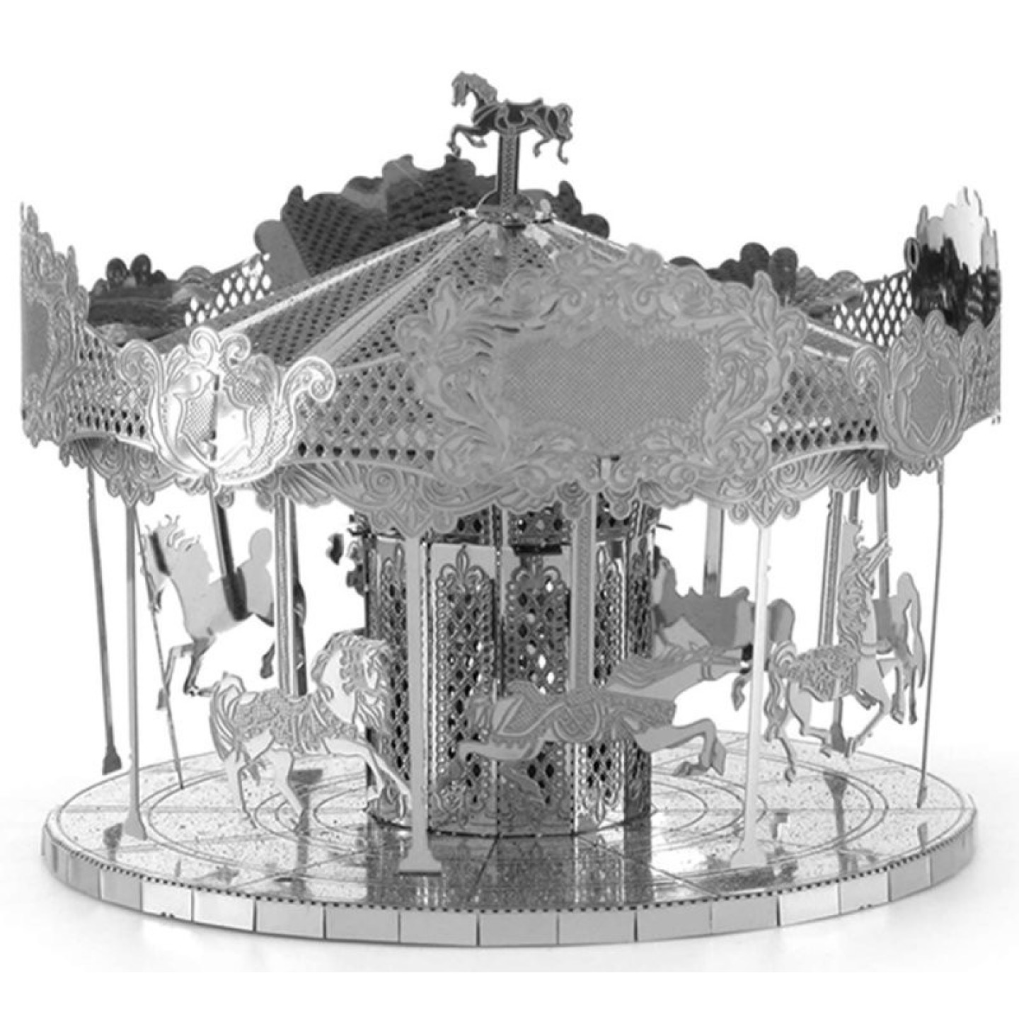 Metal earth merry go round, 3d model