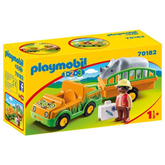 Playmobil 70182 Převoz nosorožce (1.2.3)