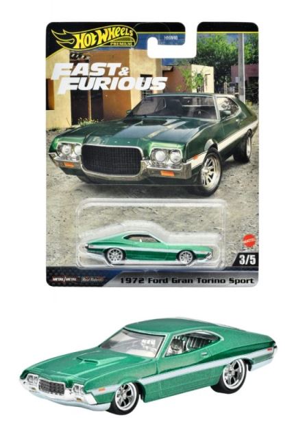Mattel Hot Wheels Premium Rýchlo a zbesilo 1972 FORD GRAN TORINO SPORT 3/5