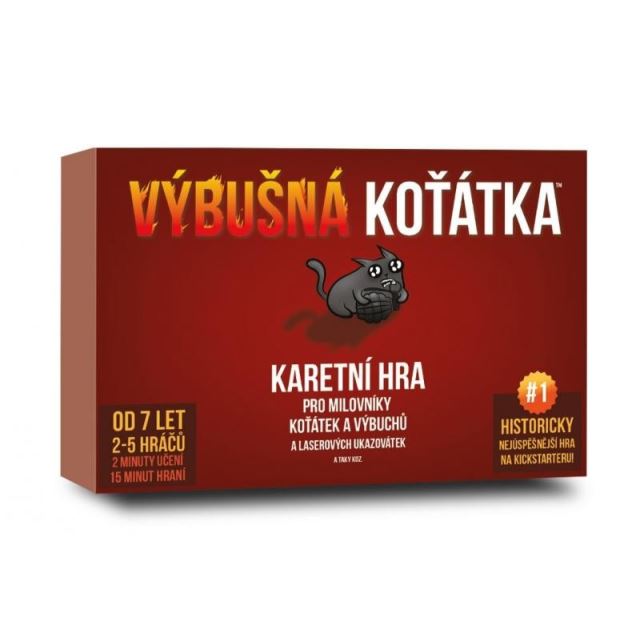 Asmodee Výbušná koťátka, karetní hra