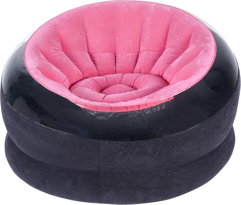 Intex 68582 křeslo nafukovací empire chair růžové