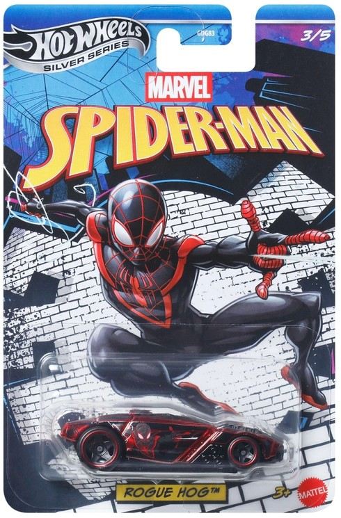 Mattel hot wheels® silver series marvel spider-man rogue hog