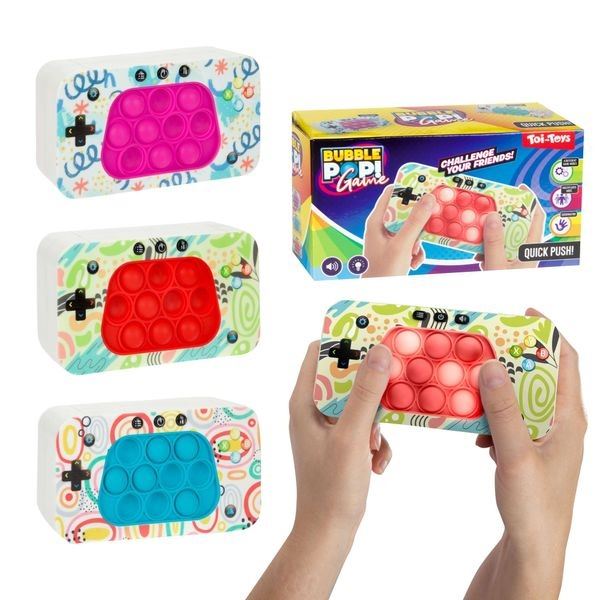 Bubble pops Praskajúce bubliny postrehová hra na batérie so svetlom a zvukom