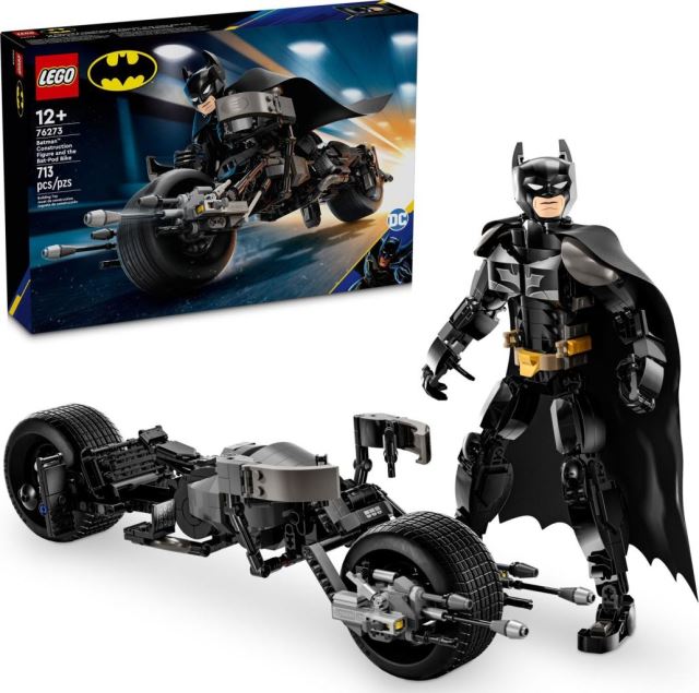 LEGO® DC 76273 Sestavitelná figurka: Batman™ a motorka Bat-Pod