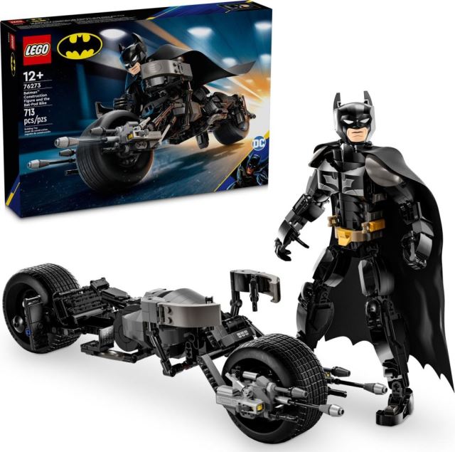LEGO® DC 76273 Zostaviteľná figúrka: Batman™ a motorka Bat-Pod