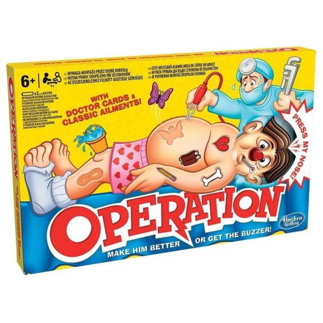 Operace, veselá dovednostní hra nová verze, Hasbro B2176