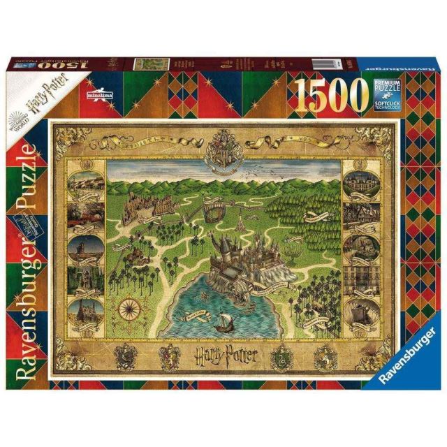 Ravensburger 16599 Puzzle Harry Potter Mapa Bradavic 1500 dílků